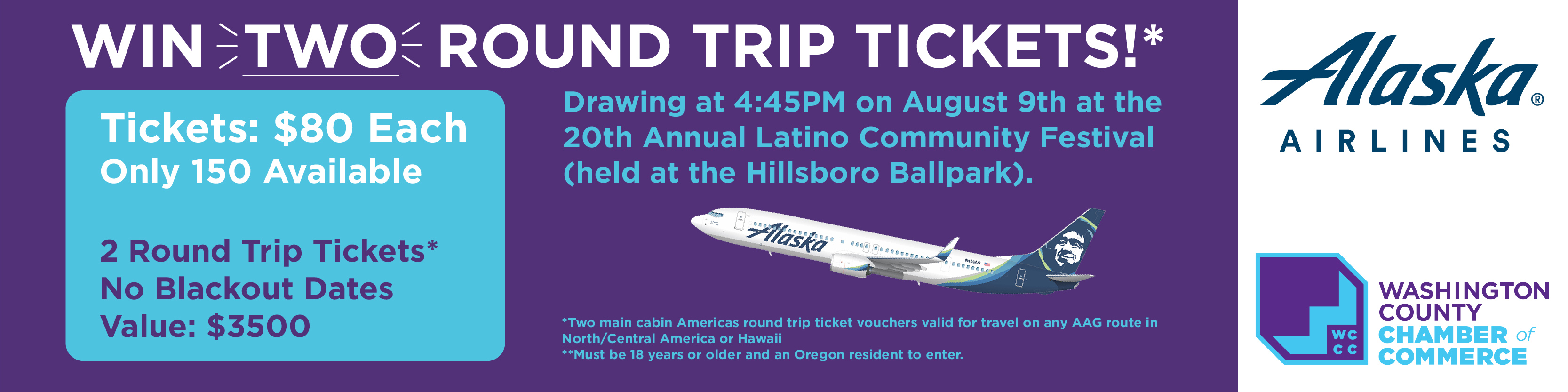 Chamber Alaska Airlines Raffle